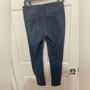 Multi colored, wash jeans